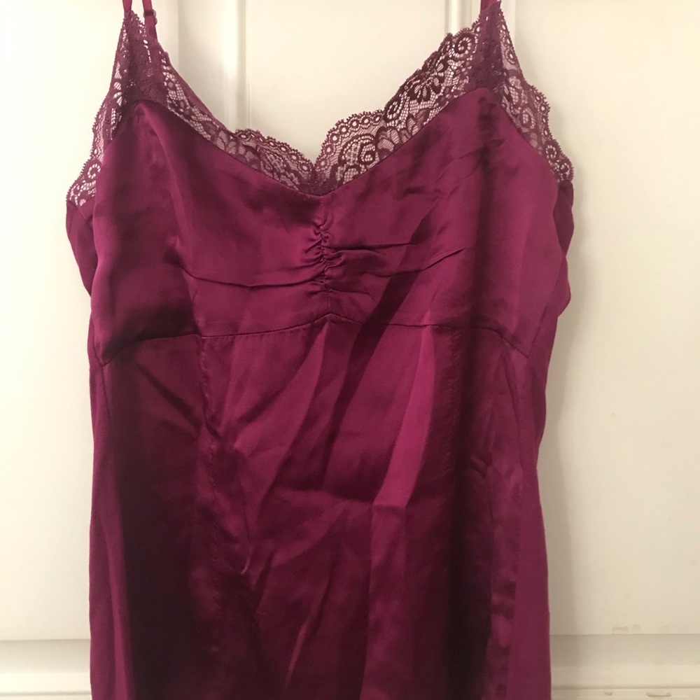 Ann Taylor Burgundy Camisole Top Size M